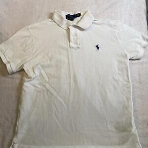 Polo Ralph Lauren Kids White Custom Slim Fit Size M Medium Boys